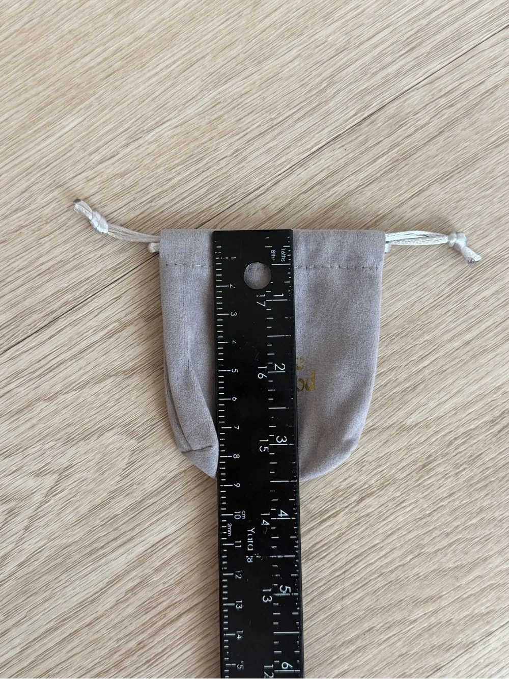 Vivienne Westwood Dust Bag Small Jewelry Drawstring Gray Velvet Storage 3 x 3.5”